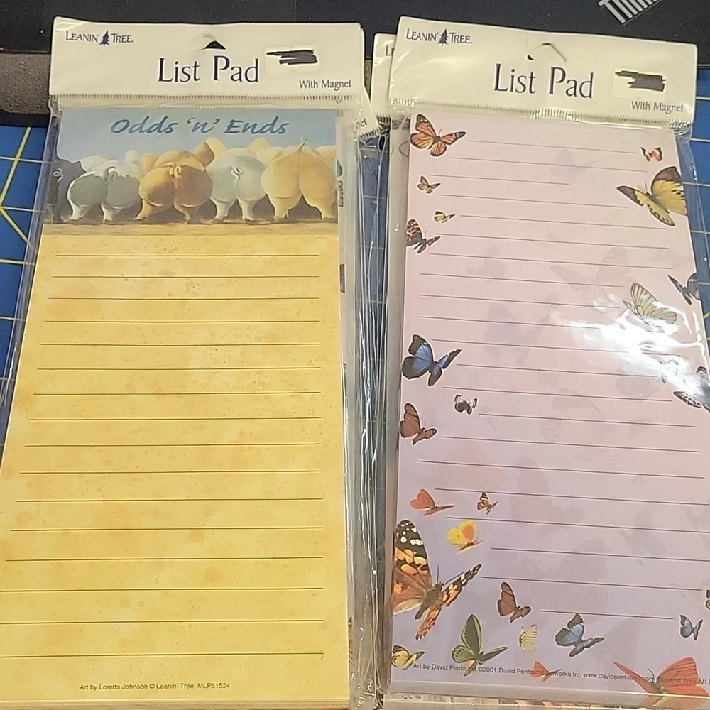 Bulk Of 11 Assorted Leanin Tree Funny 9x4 Magnetic List Pad New